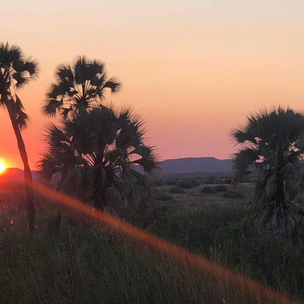 Namibia Palmwag Lodge Sunset