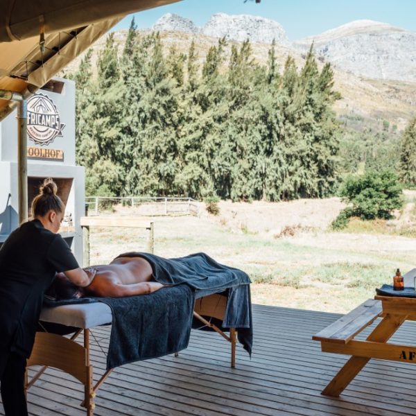 South Africa Winelands AfriCamp Massage