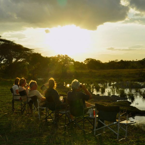 Tansania Serengeti Grumeti Hills Sunset River